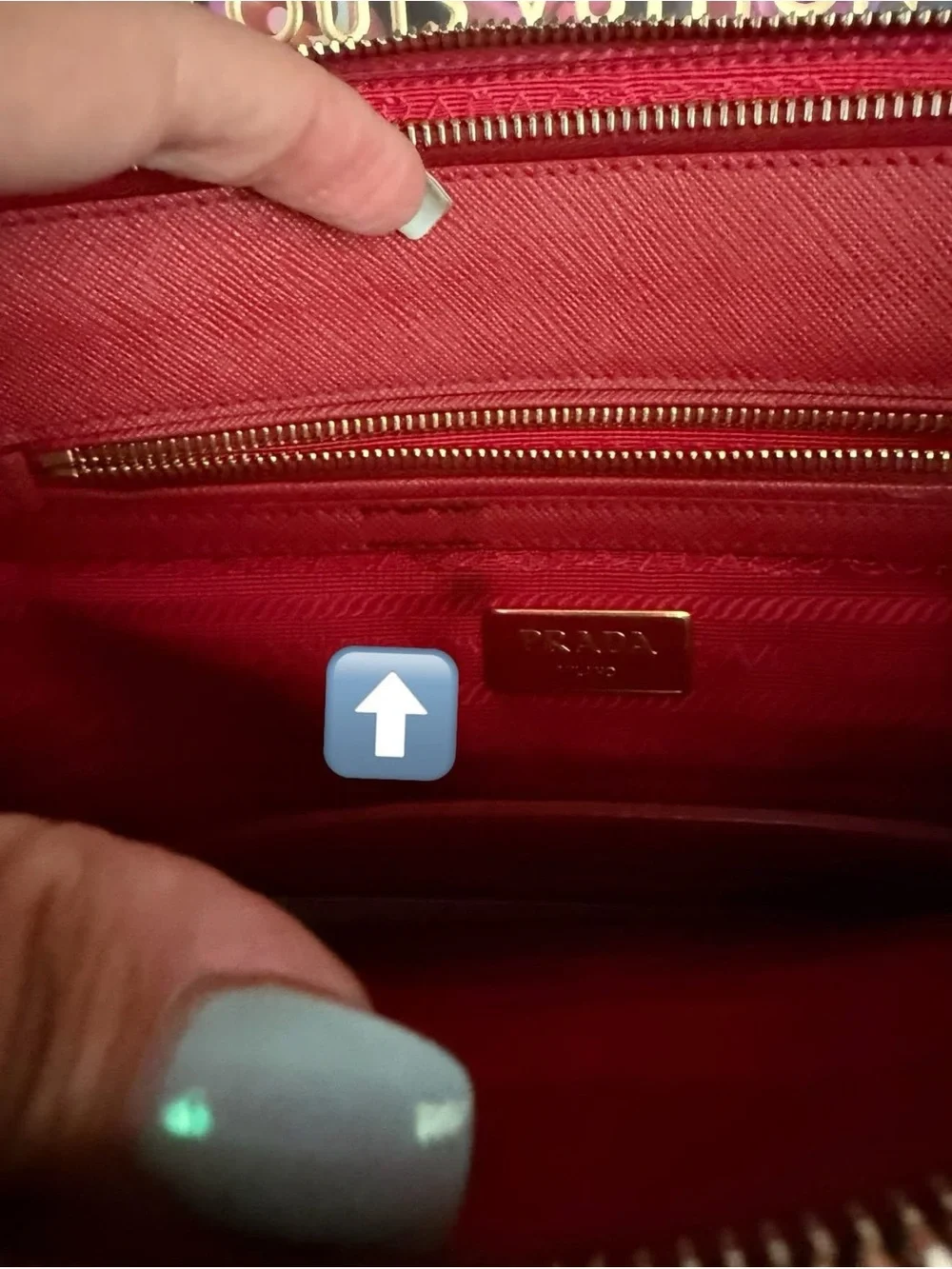 Prada double zip